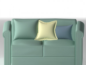 textured sofa Model 3D