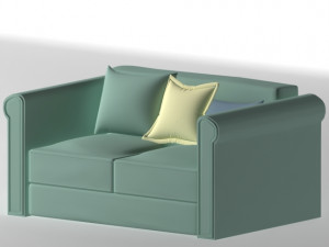 textured sofa 3D Модель