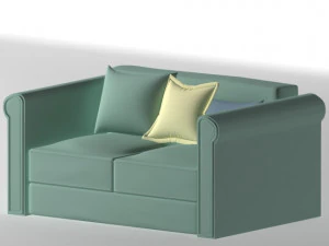 divano strutturato Modello 3D