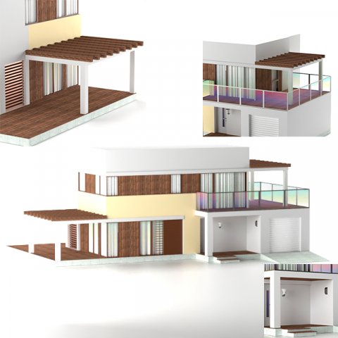houseberg home 20 Modelo 3D .c4d .max .obj .3ds .fbx .stl .blend 