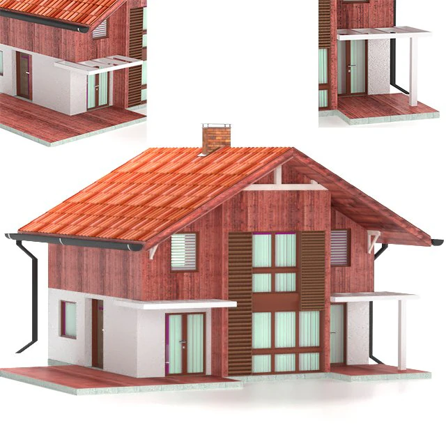 houseberg home 21 3D Model .c4d .max .obj .3ds .fbx .stl .blend 