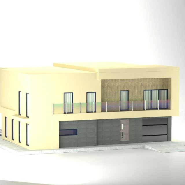houseberg house 23 3D Model .c4d .max .obj .3ds .fbx .stl .blend