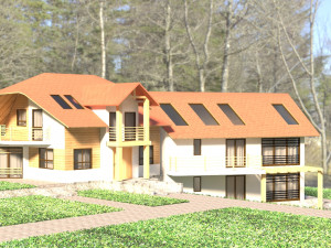 hotel in forest 3D Модель