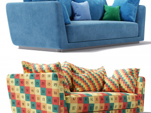 aria modern sofa Modèle 3D