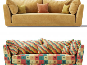 aria modern sofa Modèle 3D