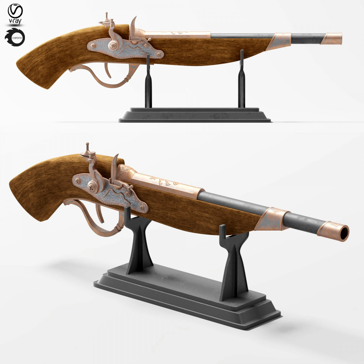 decorative 6s 3D Model .c4d .max .obj .3ds .fbx .stl .blend 