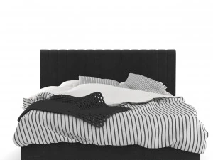 novogratz brittany upholstered platform bed 3D Model
