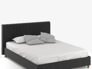 novogratz brittany upholstered platform bed 3D Model
