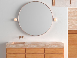 marble vanity unit 3D Model