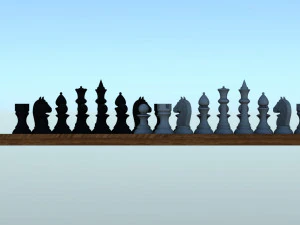 Chess set 3D Model