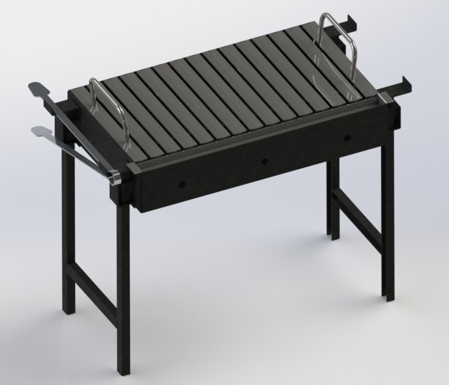 Portable Barbecue - 01 Modelo 3D .c4d .max .obj .3ds .fbx .stl .blend 