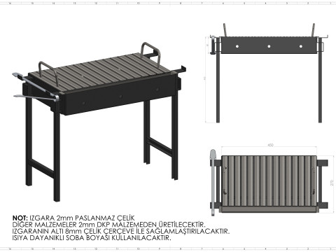 Portable Barbecue - 01 Modelo 3D