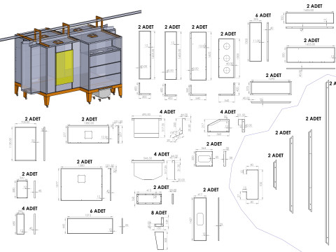 6 FILTER POWDER COATING BOOT 3D Модель