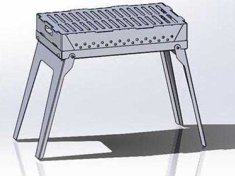 Portable Barbecue - 02 Model 3D