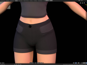stylized girl character modeling for blender cycles and eevee - amy girl style 1 Modelo 3D