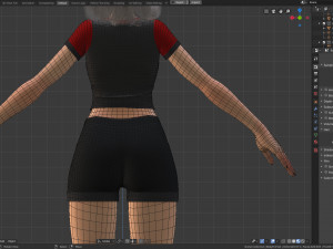 stylized girl character modeling for blender cycles and eevee - amy girl style 1 Modelo 3D