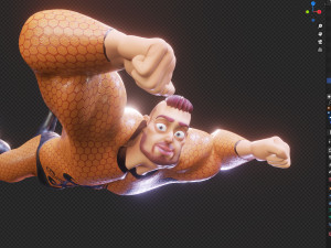 rigged - stylized character man - hecxa - blender cycles and eevee Modèle 3D
