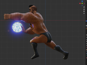 rigged - stylized character man - hecxa - blender cycles and eevee Modèle 3D