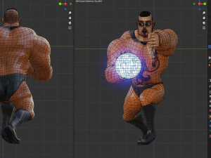 rigged - personagem estilizado man - hecxa - blender cycles e eevee Modelo 3D