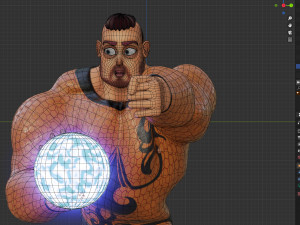 rigged - stylized character man - hecxa - blender cycles and eevee Modèle 3D