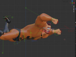 rigged - stylized character man - hecxa - blender cycles and eevee Modèle 3D