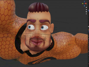 rigged - stylized character man - hecxa - blender cycles and eevee Modèle 3D