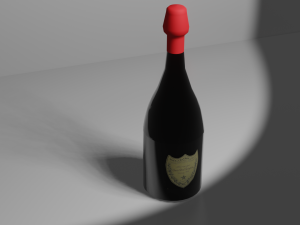 bottle dom perignon Modello 3D