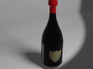 bottle dom perignon Modello 3D