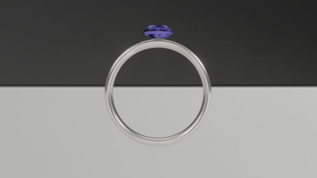 ring with brilliant and ruby Modèle 3D .c4d .max .obj .3ds .fbx .stl .blend 