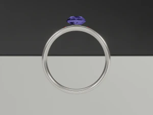 शानदार और रूबी के साथ अंगूठी 3D मॉडल