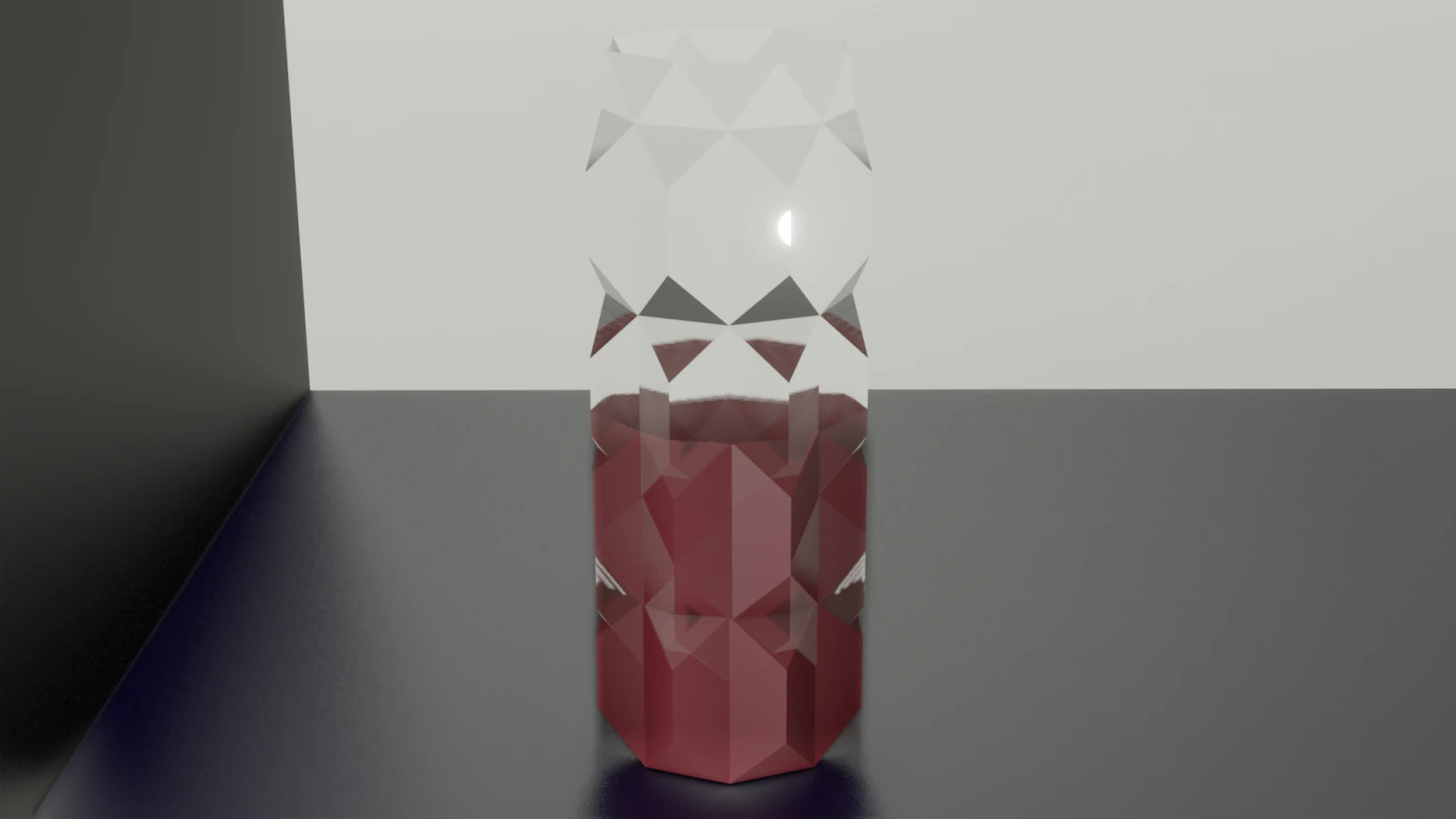 glass with a red wine 3D Model .c4d .max .obj .3ds .fbx .stl .blend 