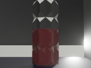 glass with a red wine 3Dモデル