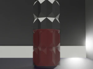 glass with a red wine 3D Model