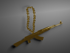 gold ak 3D 模型
