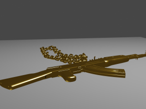 gold ak 3D 模型
