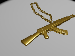 gold ak 3D Модель