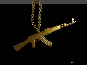 gold ak 3D 模型