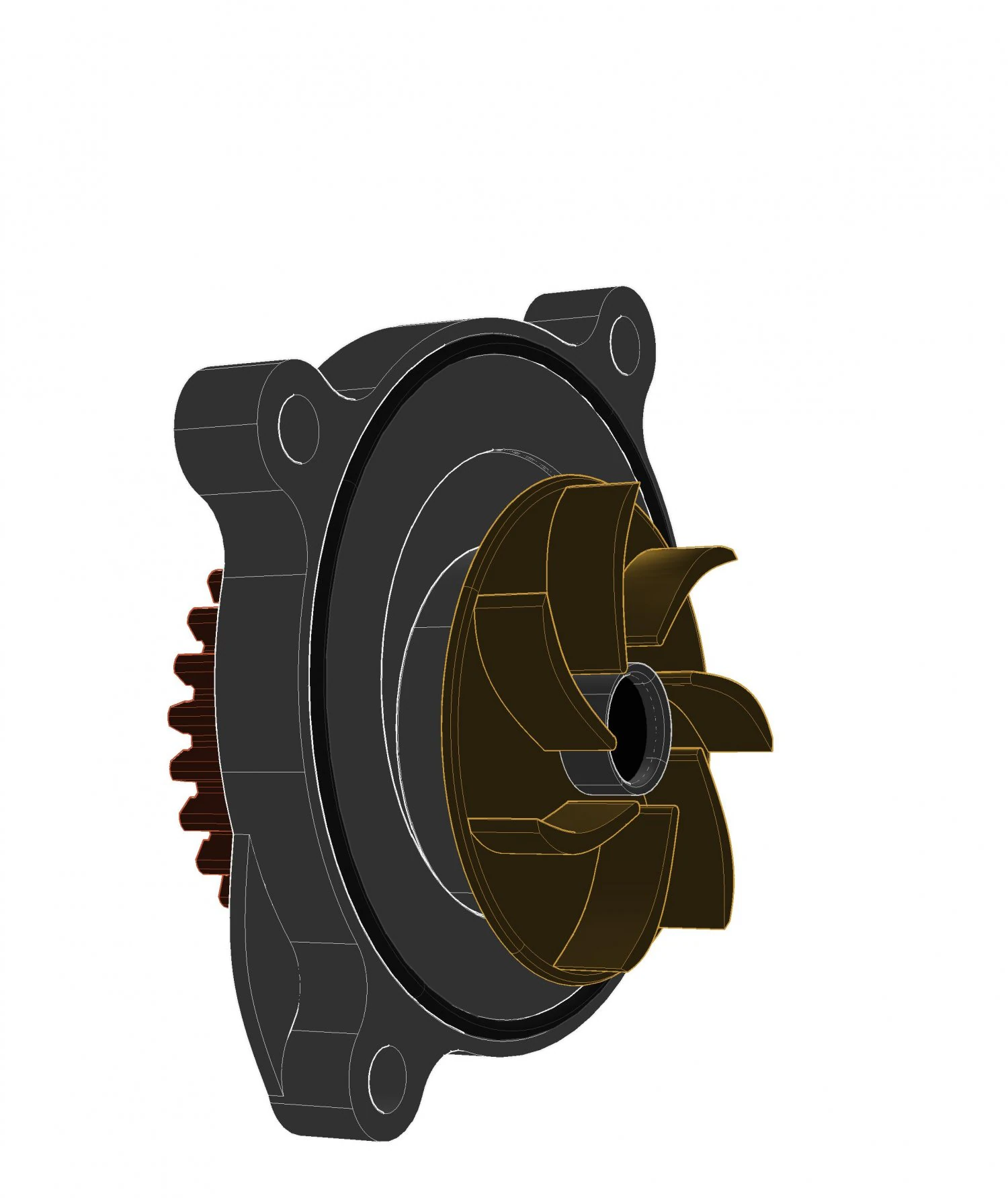 bomba de &aacute;gua do carro Modelo 3D .c4d .max .obj .3ds .fbx .stl .blend 
