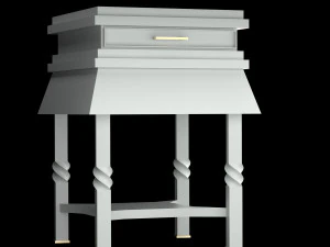 white table 3D Model