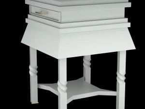 white table 3D Model