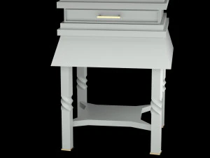 white table 3D Model