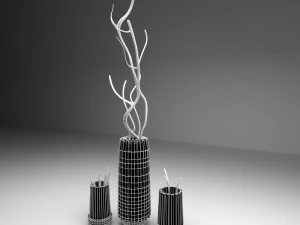 vaso di fiori Modello 3D