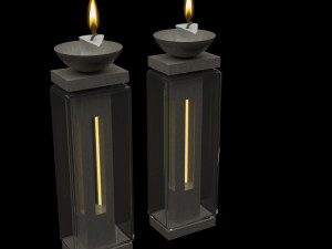 modern candlestick 3D 모델