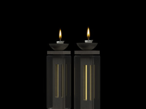 modern candlestick Model 3D