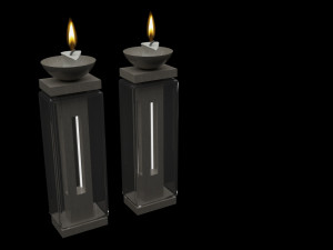 modern candlestick Model 3D