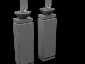 modern candlestick Model 3D