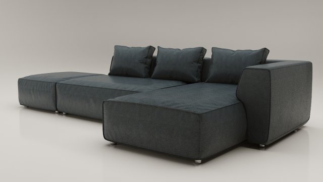 sofa industrial loft 3D Model .c4d .max .obj .3ds .fbx .stl .blend 