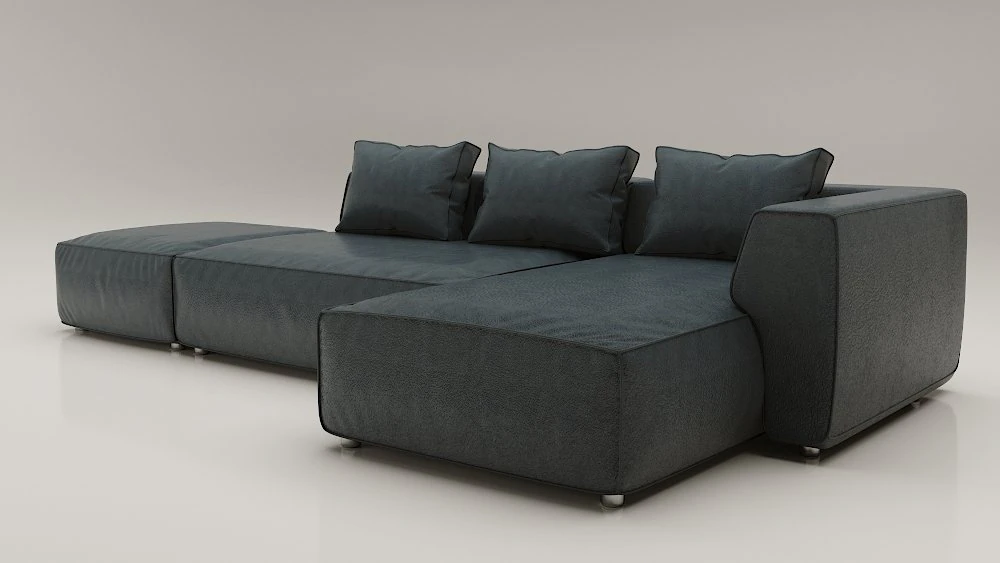 sofa industrial loft 3D Model .c4d .max .obj .3ds .fbx .stl .blend