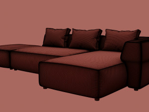 sofa industrial loft 3D Model
