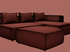 sofa industrial loft 3D Model